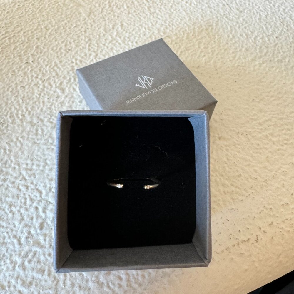 Jennie Kwon Design - 14k Gold 2 Diamond Cuff Ring - Picture 5 of 5